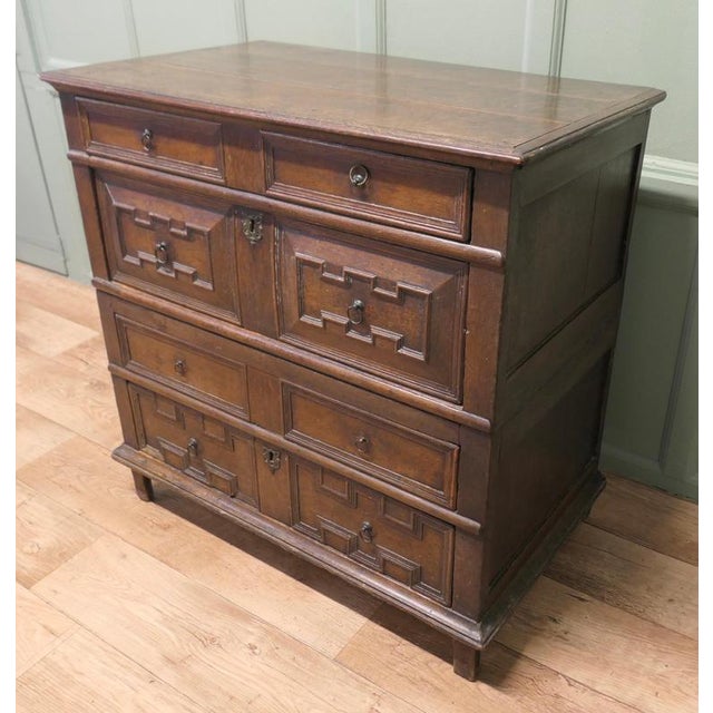17th Century Oak Chest of Drawers For Sale - Image 3 of 8