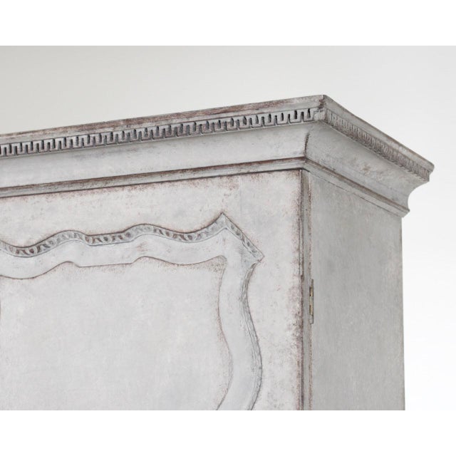 Beige Scandinavian 2-Part Secretary, 1770s For Sale - Image 8 of 18