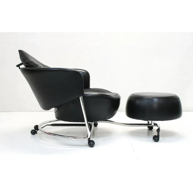 Adjustable Leather Girotonda Lounge Chair by Francesco Binfaré for Cassina, 1990s For Sale - Image 12 of 14