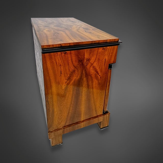 Wood Biedermeier Writing Desk in Walnut, 1820 For Sale - Image 7 of 18
