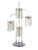Chrome and Smokes Glass Shade Mid-Century Modern Table Lamp For Sale - Image 9 of 9