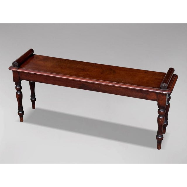 Wood George III Mahogany Hall Bench, 1790s For Sale - Image 7 of 8