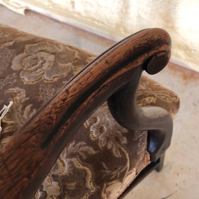 Brown Late 18th Century Georgian Heart Back Arm Chair For Sale - Image 8 of 9