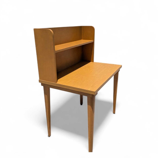 1960s Mid-Century Laminate Desk With Hutch and Bookshelf, Mid-Century Modern For Sale - Image 5 of 17