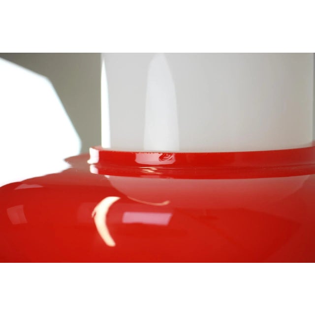 Opaline Glass Pendant Light, Czechoslovakial, 1960s For Sale - Image 6 of 11