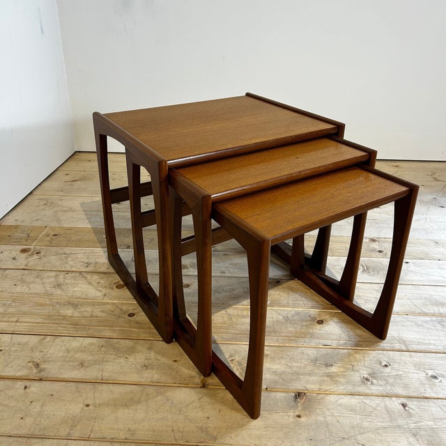 G Plan Quadrille Teak Nesting Tables, 1960s