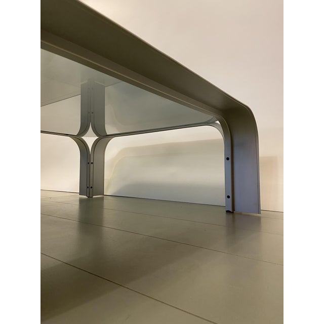 Silver Sculptural Coffee Table in the style of Georges Frydman, 1970s For Sale - Image 8 of 12