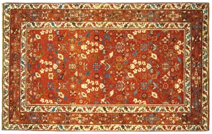 1910s Antique Northwest Persian Oriental Rug-4'3"’x6’9"