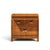 Wood Hickory Manufacturing Mid Century Walnut and Brass Campaign Nightstand For Sale - Image 7 of 11