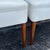 Late 20th Century Set of 8 Art Deco Polished Wood Leather Dining Chairs For Sale - Image 4 of 12