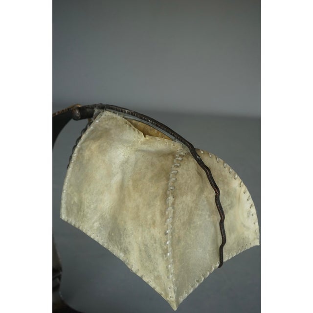 Amsterdam School Metal and Parchment Desk Lamp, 1920s For Sale - Image 18 of 18