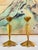 A wonderful pair of solid brass starburst candle stick holders from the 1940s. Iconic Hollywood Regency style. Perfect to...