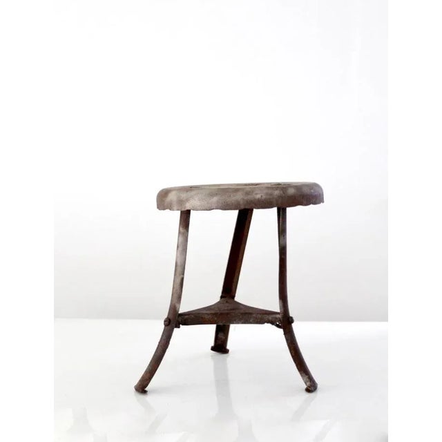 Metal Antique Metal Milking Stool For Sale - Image 7 of 7