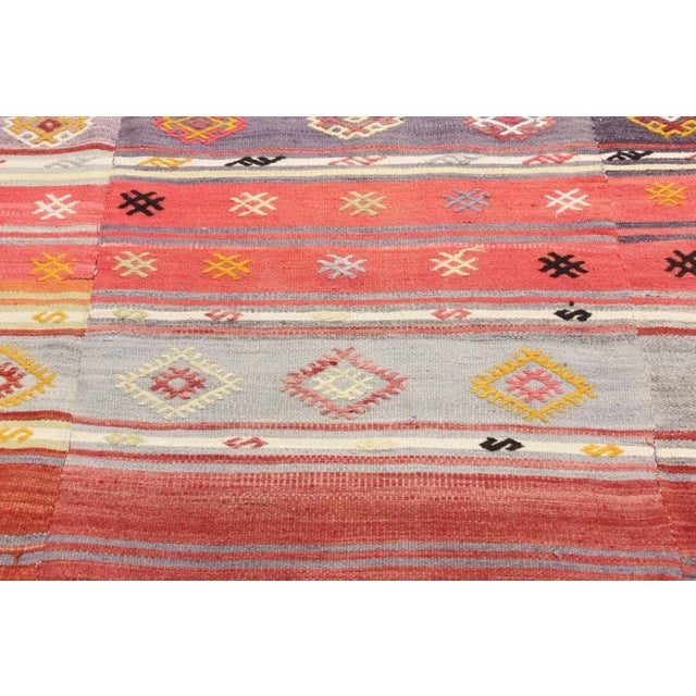 Vintage Turkish Kilim Rug, 05'07 X 07'10 For Sale - Image 4 of 8