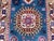 Blue Blue and Pink Kazak-Style Wool Runner Rug With Geometric Medallions, 2'7" X 9'7" For Sale - Image 8 of 16