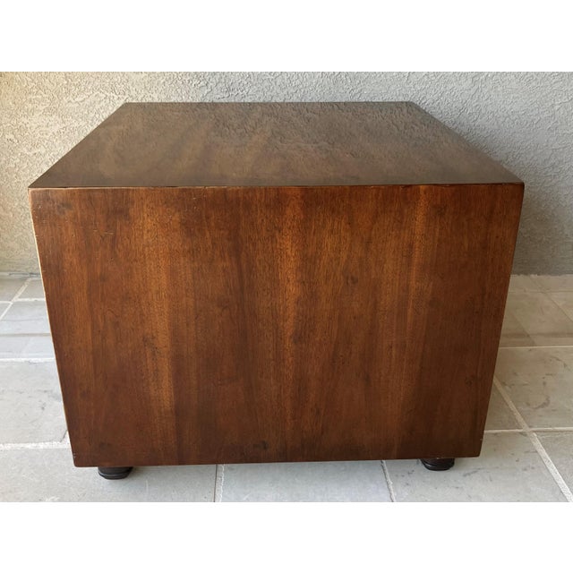 Circa 1970 Henredon Fine Furniture Chinoiserie-Style Mahogany Bedside / Chairside Commode For Sale - Image 9 of 18