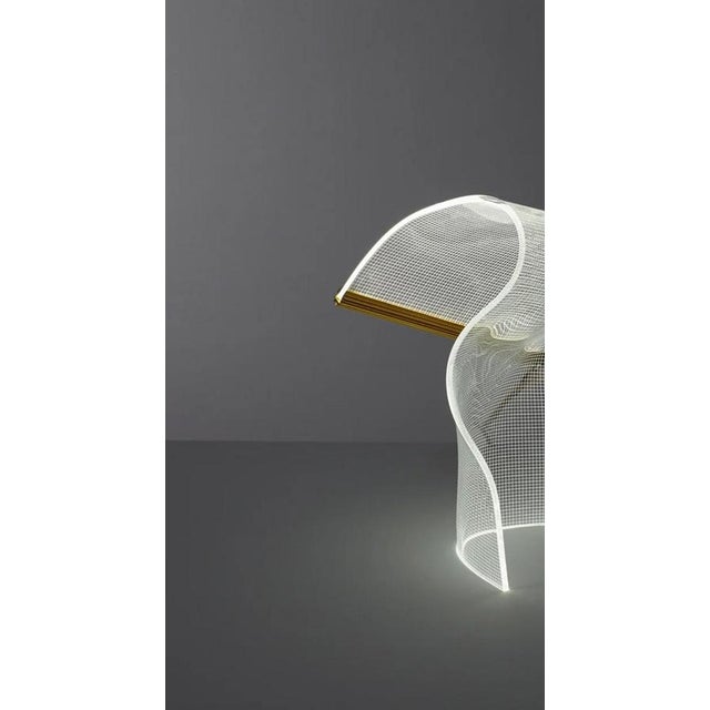 Partisans Gweilo Song Table Lamp in Acrylic & Aluminum For Sale - Image 3 of 9