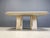 Vintage Italian Travertine and Brass Dining Table, 1970s, in Very Good conditions. Designed 1970 to 1979