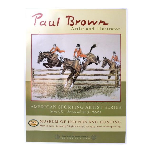 Paul Brown Artist and Illustrator 2001 Museum of Hounds and Hunting For Sale