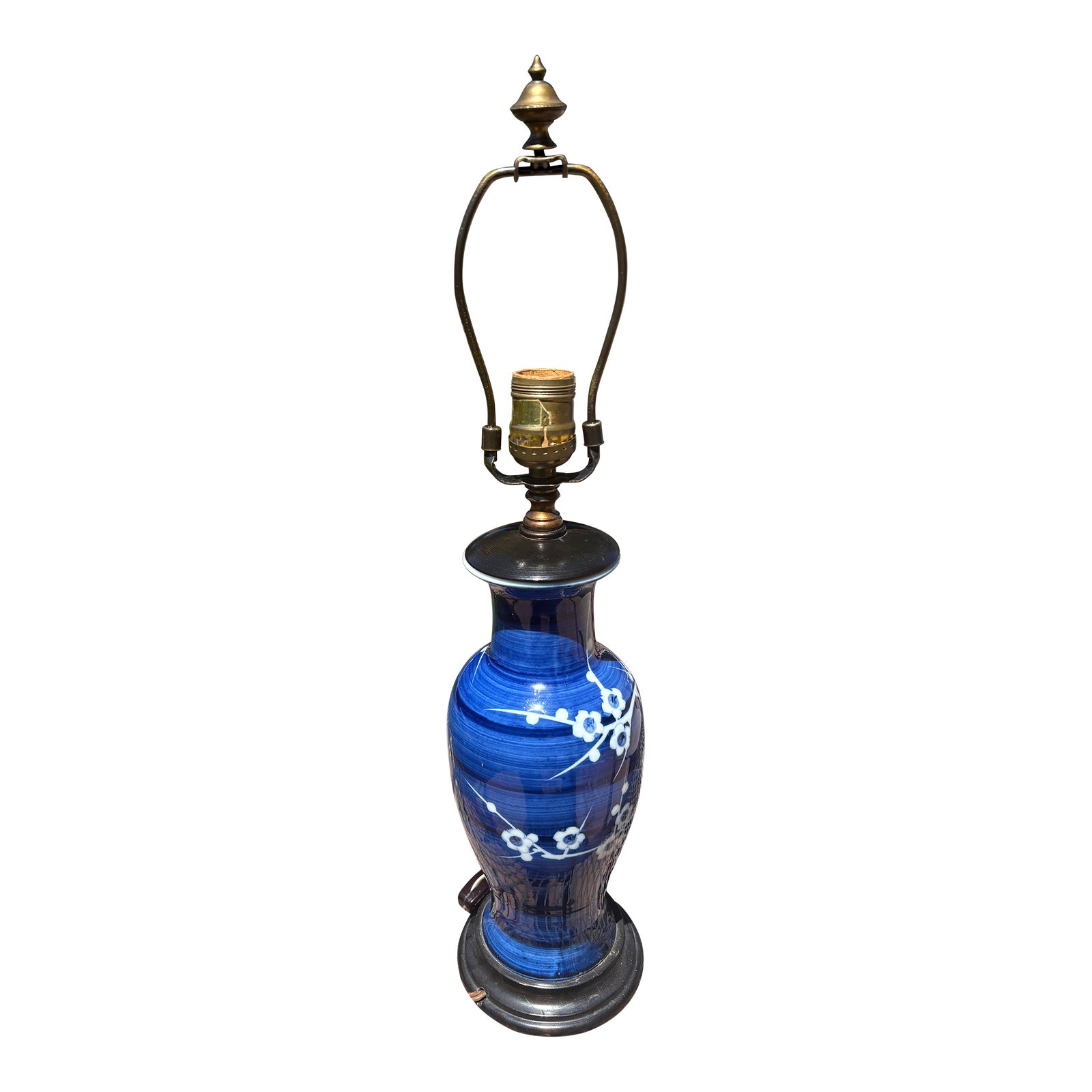 Antique Chinese Prunis Table Lamp | Chairish