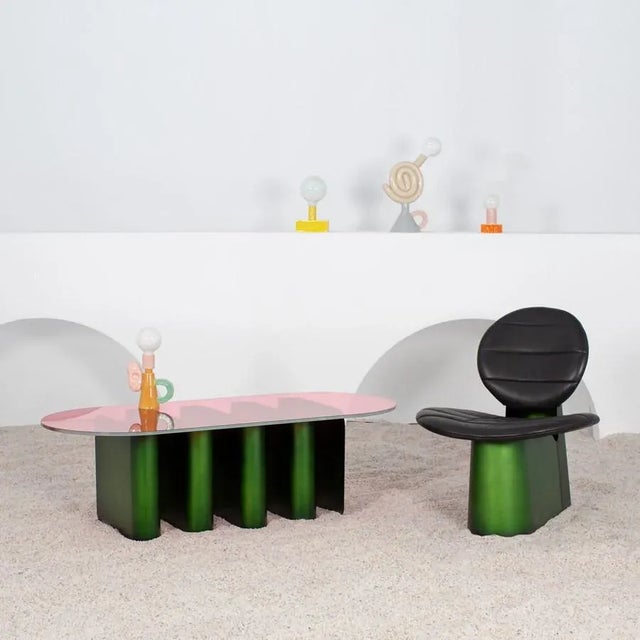 Green Tavolino2 Table from Pulpo For Sale - Image 8 of 9