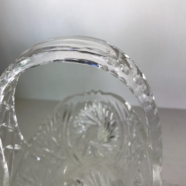 Crystal Footed Basket For Sale - Image 11 of 13
