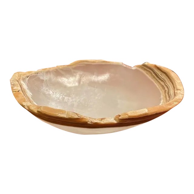 Raw Edge Onyx Bowl For Sale