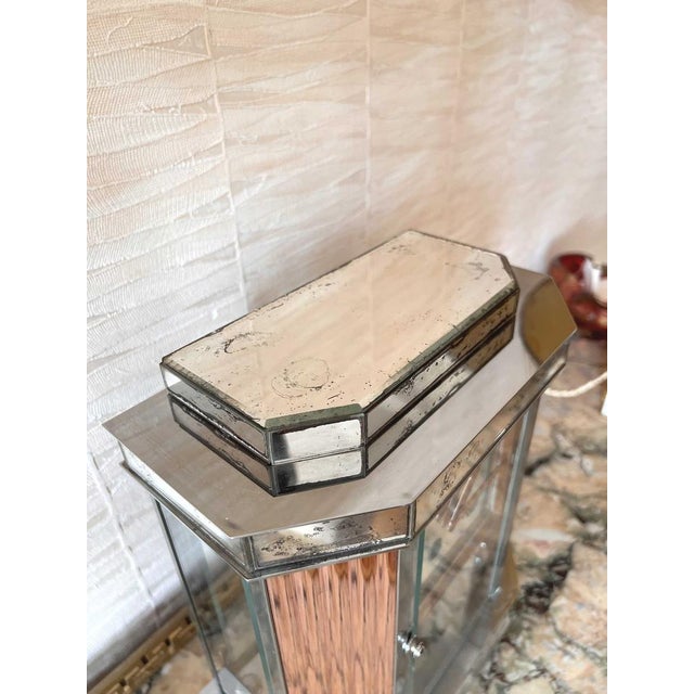 Art Deco Pendulum in Chrome and Mirror Glass, 1930s For Sale - Image 9 of 18