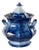 19th Century Flow Blue Sugar Bowl For Sale
