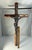 Large Vintage Crucifix: Bronzed Jesus, Carved Wood Cross For Sale - Image 10 of 10