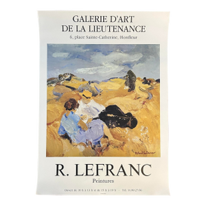 French Gallery Exhibition Poster for Roland Lefranc