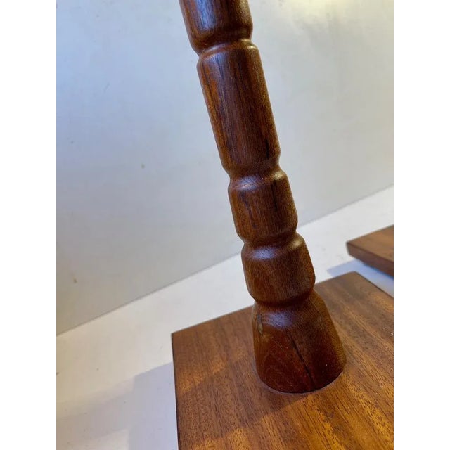 Mid-Century Scandinavian Table Lamps in Teak, 1960s, Set of 2 For Sale - Image 6 of 10