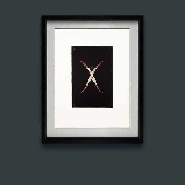 Erté, Artist's Proof: Letter X, Limited Edition Serigraph, 1976 For Sale - Image 7 of 11
