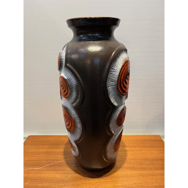 Mid-Century Modern Ceramic Floor Vase from Bay Keramik, 1970s For Sale - Image 3 of 9