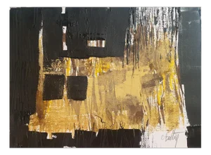 Christian Feltin, The Two Black Squares, Acrylic