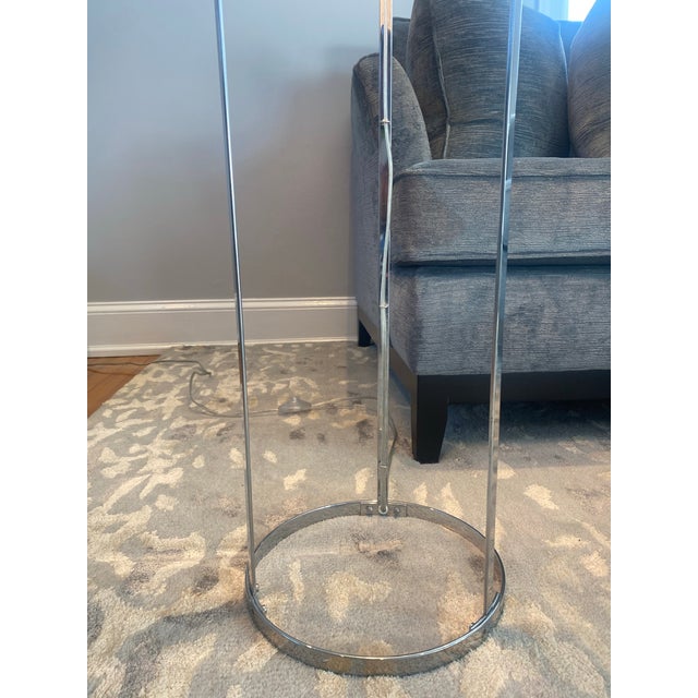 Verner Panton Floor Lamp Sea Shells and Chrome for Verpan – Signed With Tag For Sale In Philadelphia - Image 6 of 7
