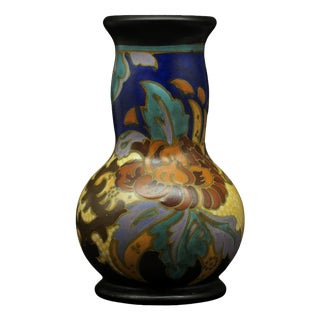 Matte Gouda Vase with Pico Pattern, Zuid-Holland, 1927 For Sale