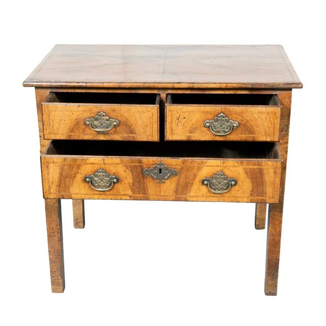 Wood George II Walnut Lowboy For Sale - Image 7 of 10