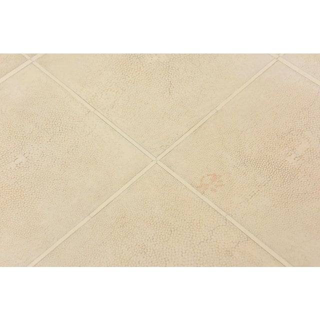 Vintage Ron Seff Shagreen and Bone Dice Side or End Tables Pair of Restored For Sale - Image 10 of 13