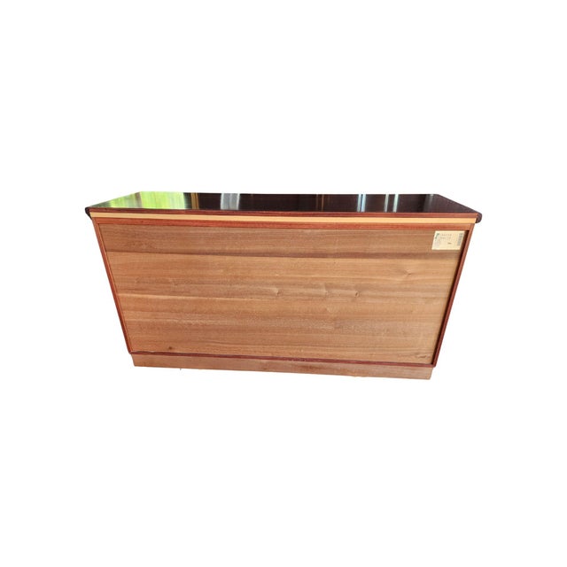 Mid 20th Century Stunning Vintage Skovby Mid-Century Modern Rosewood Credenza | Danish Modern 3-Door Buffet | Sleek Storage Cabinet For Sale - Image 5 of 18