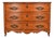 Ralph Lauren French Provincial Louis XV Carved Walnut Marble Top Commode or Chest of Drawers For Sale