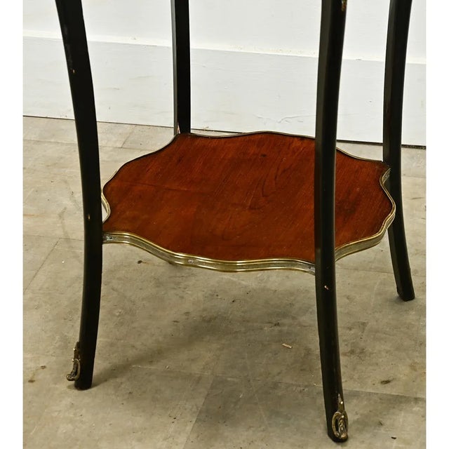 French 19th Century Rosewood and Marble Side Table For Sale In Baton Rouge - Image 6 of 10