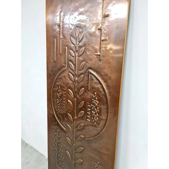 Vintage Brutalist Copper Wall Art Panel, 1970s For Sale - Image 4 of 5
