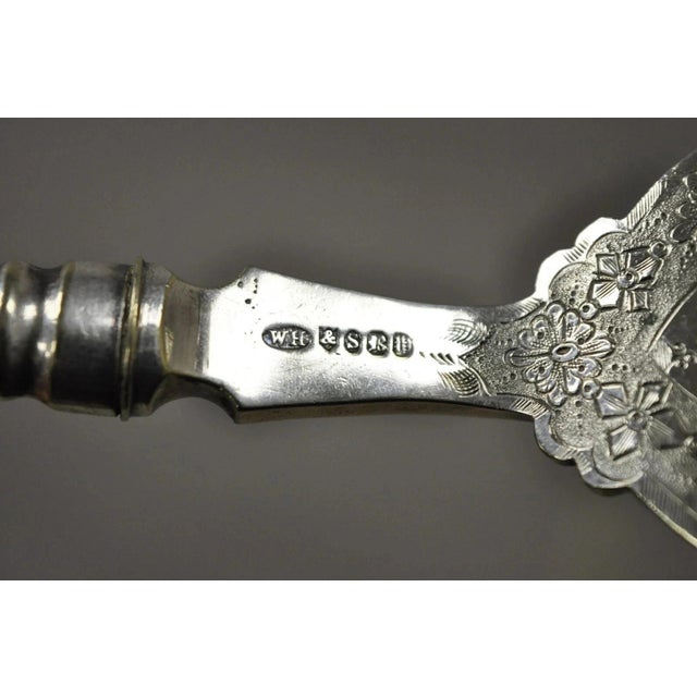 William Hutton & Sons English Victorian Silver Plated Fish Service Cutlery Set For Sale - Image 9 of 10