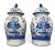 Chinoiserie Chinoiserie White & Blue Flower Baluster Ginger Jars - a Pair For Sale - Image 3 of 5