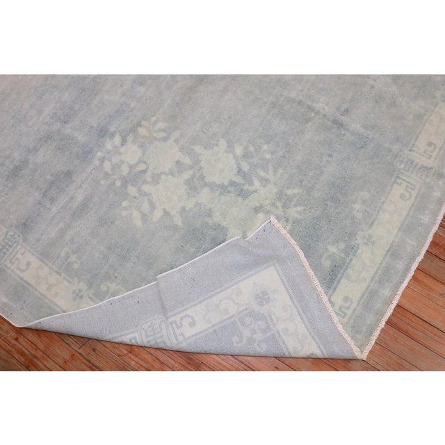 Light Blue Chinese Rug no. j3217 For Sale In New York - Image 6 of 11