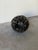 Vintage Danish Brutalist Ceramic Candle Holder – Black Pierced Sphere For Sale In Los Angeles - Image 6 of 9