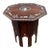 Mid 20th Century Indian Bone Inlaid Teak-Rosewood Octagonal Side Table For Sale