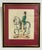 1950s Mid-Century Vintage Framed Equestrian Print For Sale - Image 5 of 8