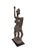 Brown Lg Old African Dogon Hand Carved Wood Horseman Mali 31" H W/Stand For Sale - Image 8 of 9